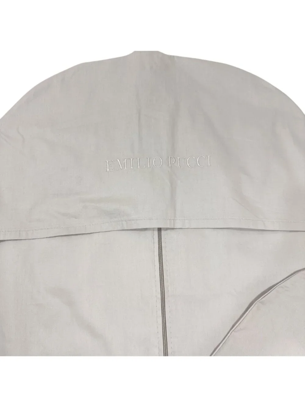 Emilio Pucci Gray Garment Bag Travel Suit Dress‎ Storage Cover Full Zip Large